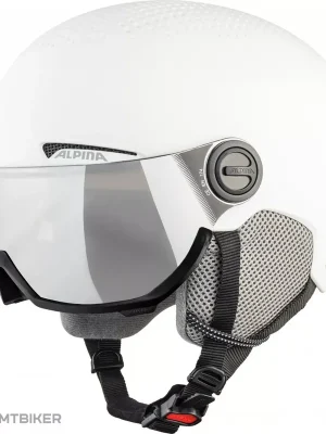 ALPINA Arber Visor Q-Lite přilba, bílá matná Nejlepší Volba