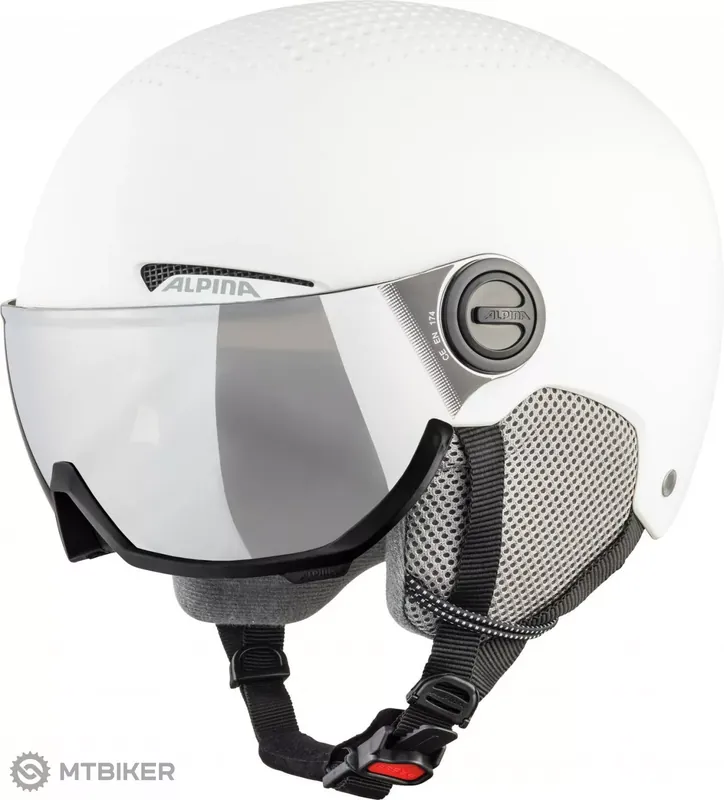 ALPINA Arber Visor Q-Lite přilba, bílá matná Nejlepší Volba