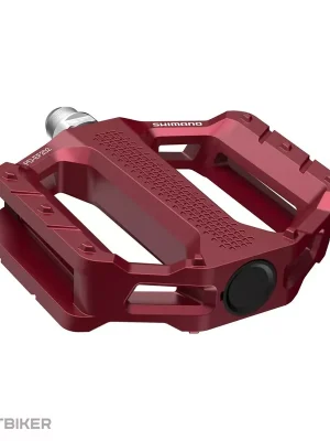 Cenová Bomba Shimano PD-EF202 platformové pedály, červená