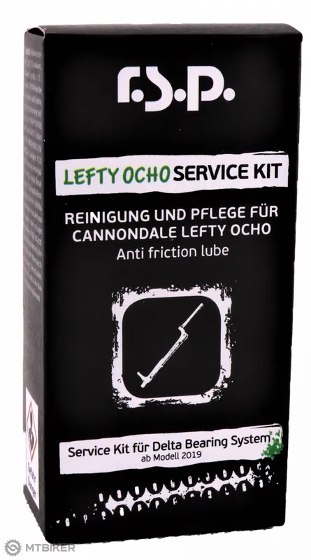 rsp LEFTY OCHO Service Kit (Lefty Clean 50ml + Lefty Ocho Lube 10ml + Slick Kick 8g) Nakupujte Hned