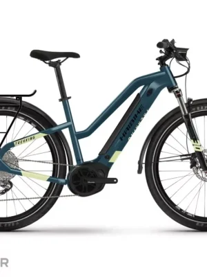 Haibike Trekking 5 i500Wh Trapez 27.5 elektrokolo, modré/zelené Akční Cena
