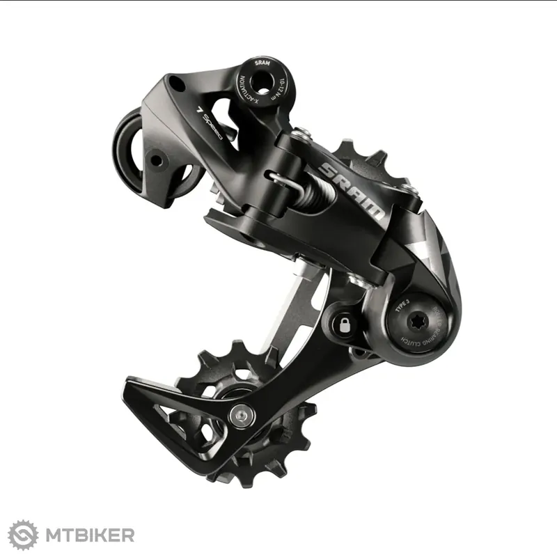 SRAM X01DH přehazovačka, 7-kolo, střední ramínko, černá Víkendová Akce