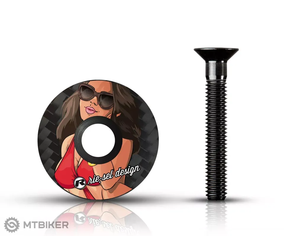 Rie Sel design karbonové víčko, cap girl II Aktuální