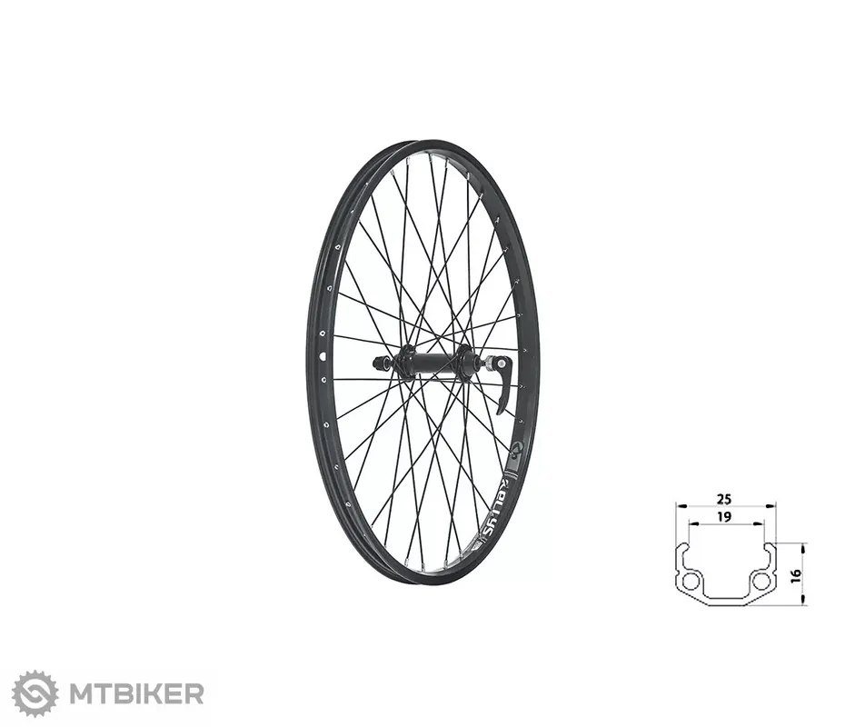 Kellys Zapletené kolo přední KLS WASPER V brake F 24" black Nízká Cena