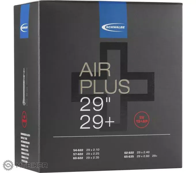 Sleva Schwalbe AIR PLUS 29 x 2.10 - 2.60" duše, galuskový 40 mm