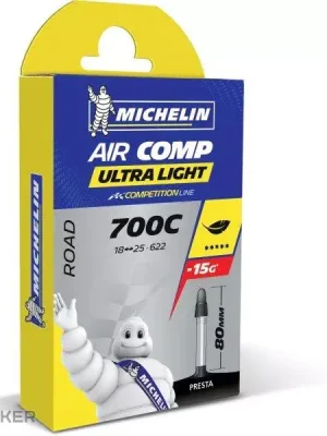 Michelin A1 AIRCOMP Ultra 622x18-25C duše, galuskový ventil 80mm Vrácení Zdarma