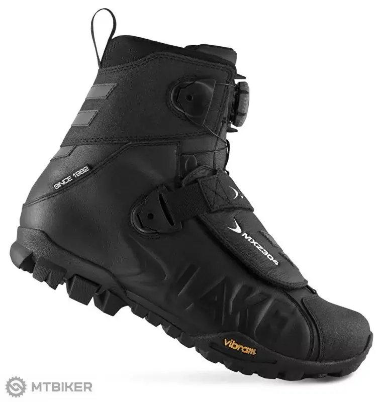 Super Cena Lake MXZ304 zimní tretry, černé