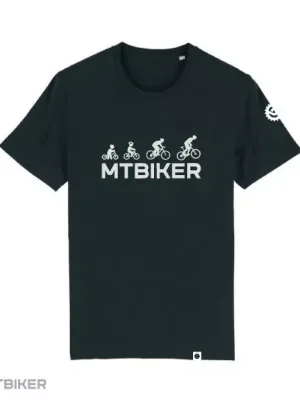Top Prodej MTBIKER MTB Evolúcia tričko, černé