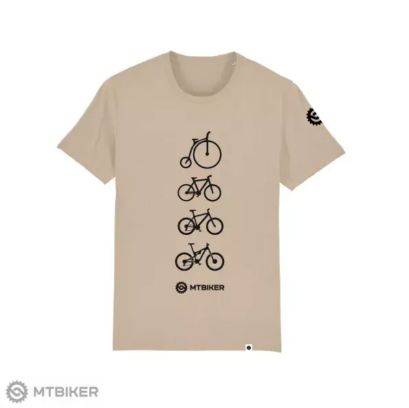 MTBIKER BIKE HISTORY tričko, hnědé Nízká Cena
