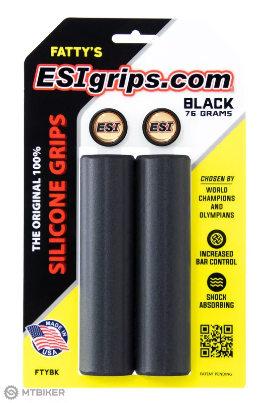 Přímo Od Výrobce ESI Grips Fatty‘s gripy, 76 g, černá