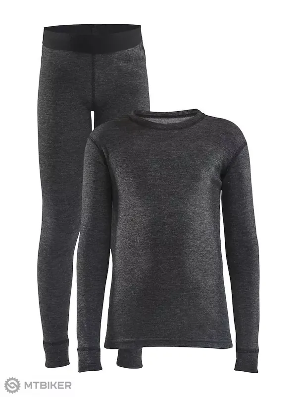 Víkendová Akce Craft CORE Wool Merino dětský set, černá
