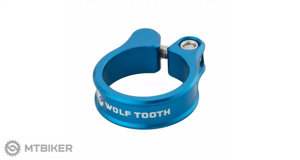 Ověřený Wolf Tooth objímka sedlovky, 34.9 mm, modrá