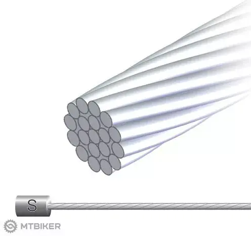 Ověřený Jagwire 12RG3050 - 1.2x3050mm, lanko řadicí galvan