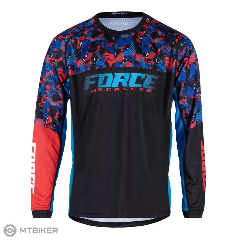 FORCE Reckless dres, černý/červený/modrý Ověřený