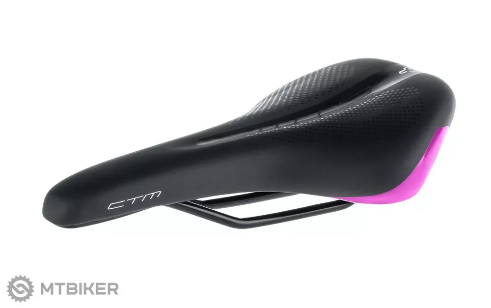 Koupit Online CTM Charisma dámské sedlo, 160 mm, černá/růžová