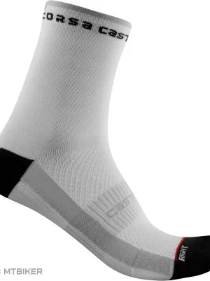 Zlevněný Castelli ROSA CORSA W 11 dámské ponožky, bílá/černá