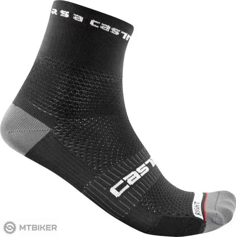 Tovární Cena Castelli ROSSO CORSA PRO 9 ponožky, černé