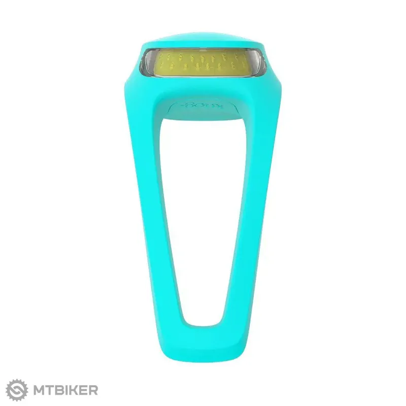 Ověřený Knog Frog V3 nabíjecí přední blikačka, 40 lm, awesome aquamarine
