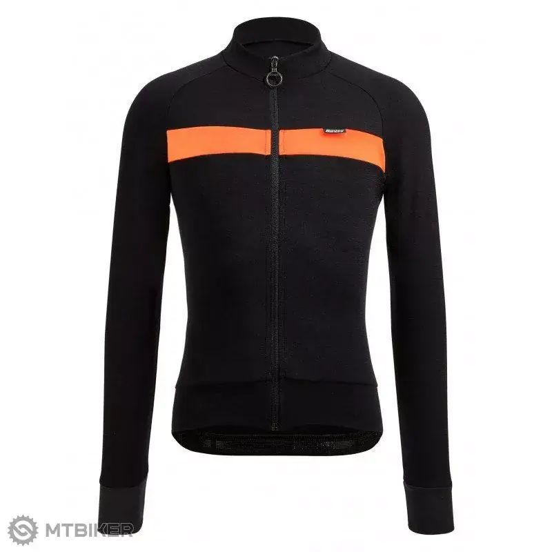 Santini ADAPT WOOL dres, černá/oranžová Sleva