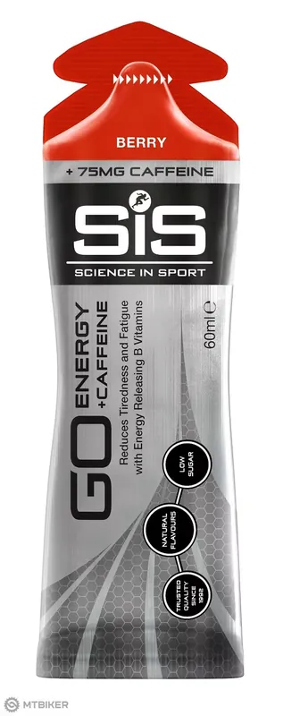 SiS GO Energy + CAFFEINE energetický gel, lesní plody, 60 ml Zlevněný