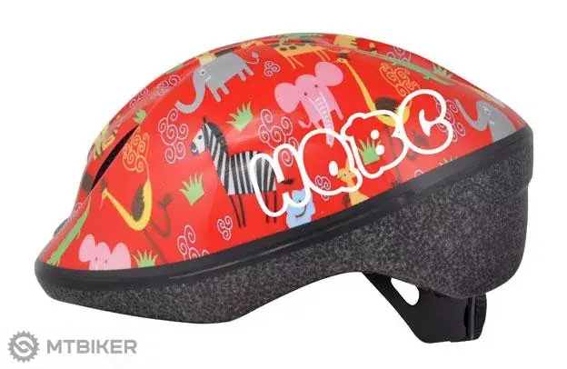 HQBC FUNQ Animals přilba, červená Zlevněný