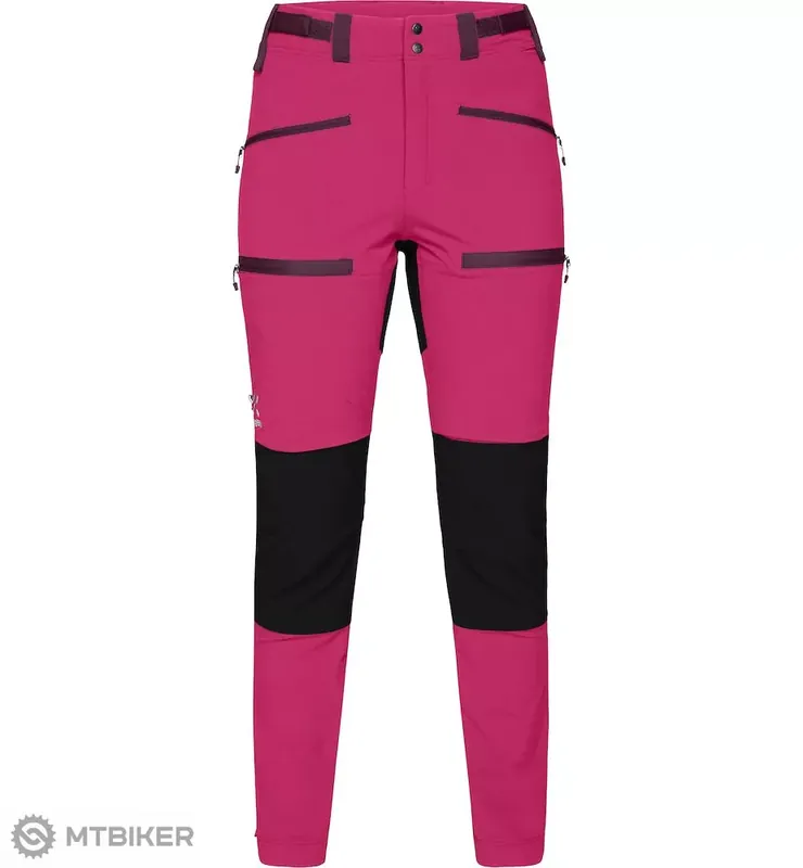 Expresní Doručení Haglöfs Rugged Slim dámské kalhoty, růžová/černá