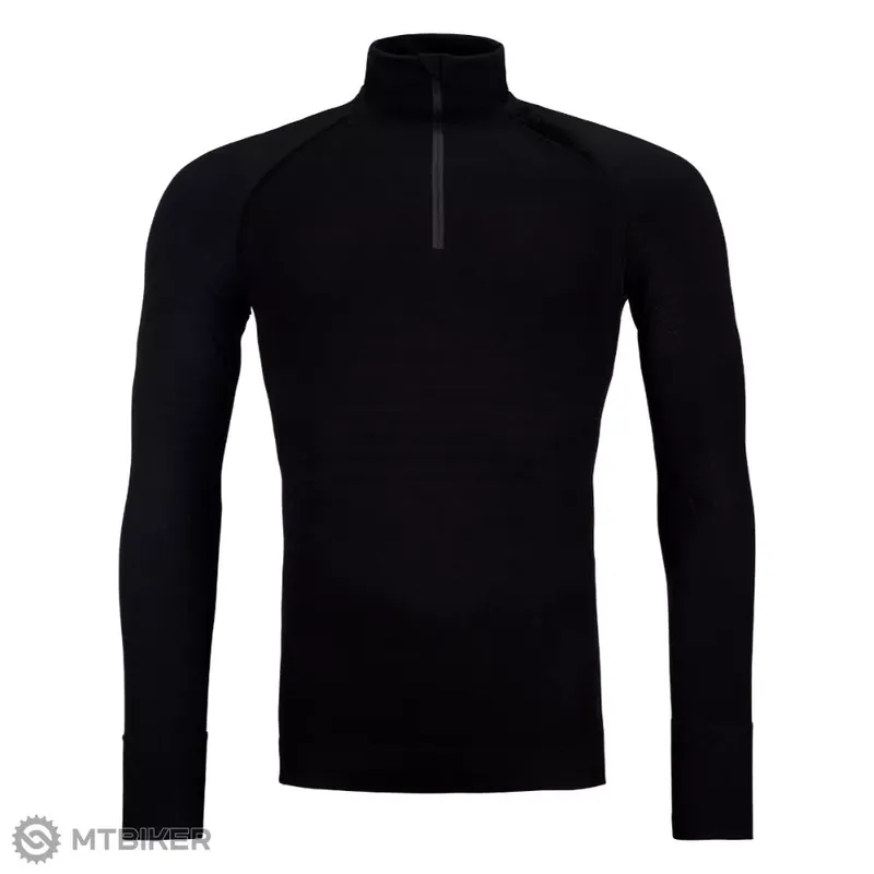 ORTOVOX 230 Competition Zip Neck tričko, black raven Cenová Bomba