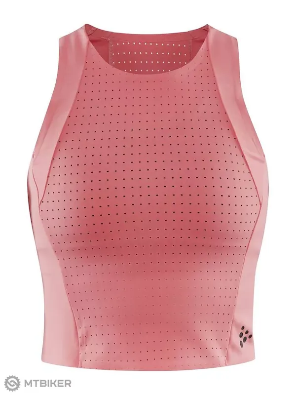 Levný CRAFT Top ADV Hit Perforated dámské tílko, červená