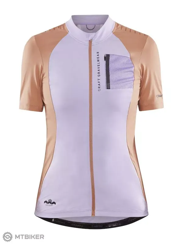 CRAFT ADV Offroad dámský dres, světle fialová/béžová Časově Omezené