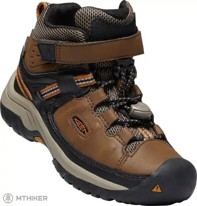 KEEN TARGHEE MID WP dětské boty, dark earth/golden brown Nejlepší Volba