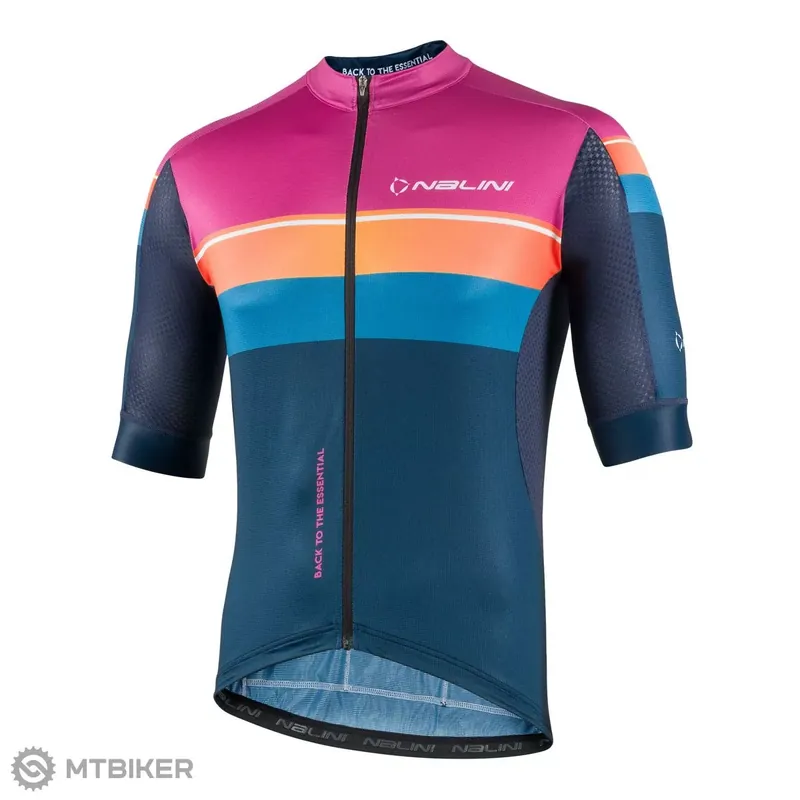 Nalini New Speed Jersey dres, modrá/růžová/oranžová Ověřený