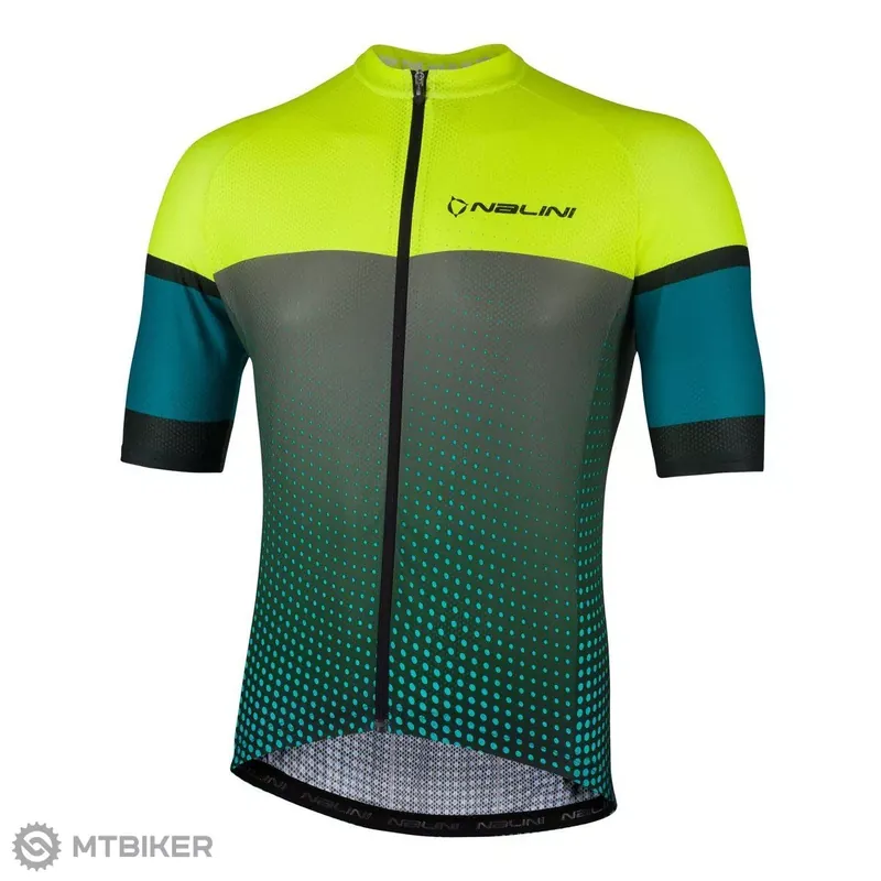 Nalini New Cross dres, zelená/žlutá Nová Kolekce