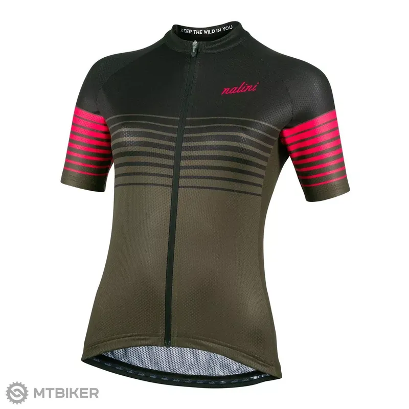 Nalini Cross Lady dámský dres, černá/zelená/červená Omezená Nabídka