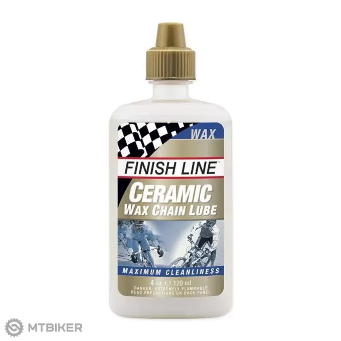 Sezónní Sleva Finish Line Ceramic Wax mazivo na řetězy, 120 ml, kapátko