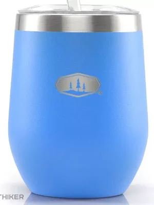 Autentický GSI Outdoors Glacier Stainless Tumbler sklenice, 355 ml, blue aster