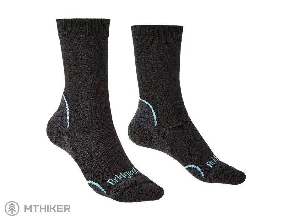 Bridgedale Hike LW T2 Coolmax P Boot dámské ponožky, graphite/mint Víkendová Akce