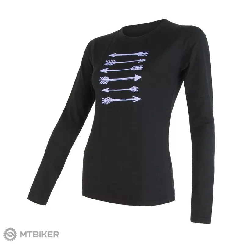 Sensor MERINO ACTIVE PT ARROWS dámské triko, černá Hit Sezóny
