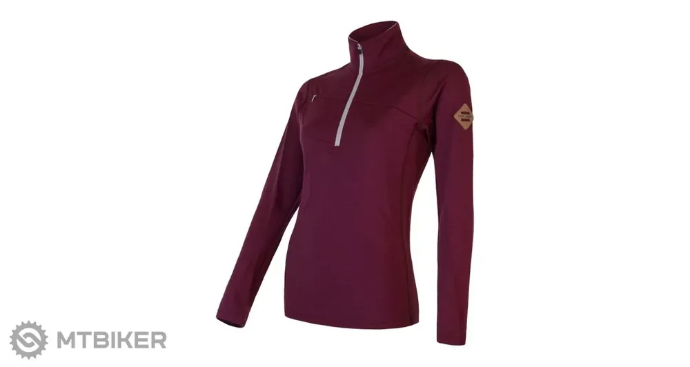 Sensor MERINO UPPER dámská mikina, port red Přímo Od Výrobce