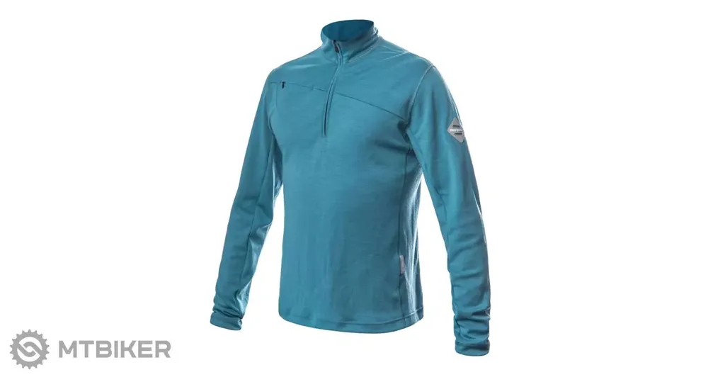 Jen Po Omezenou Doba Sensor MERINO UPPER mikina, mint blue