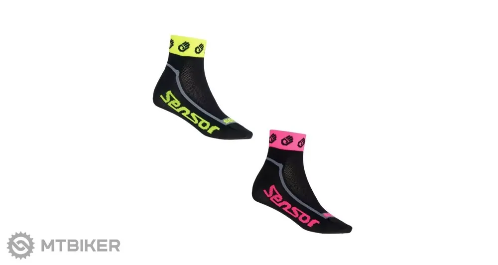 Sensor 2-PACK RACE LITE SMALL HANDS dětské ponožky, žlutá/růžová Nová Kolekce
