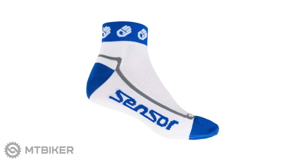 Sensor RACE LITE SMALL HANDS ponožky, bílá/modrá Sleva