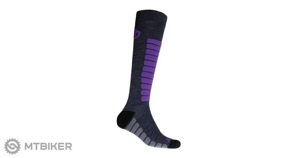 Omezená Nabídka Sensor ZERO MERINO ponožky, černá/fialová