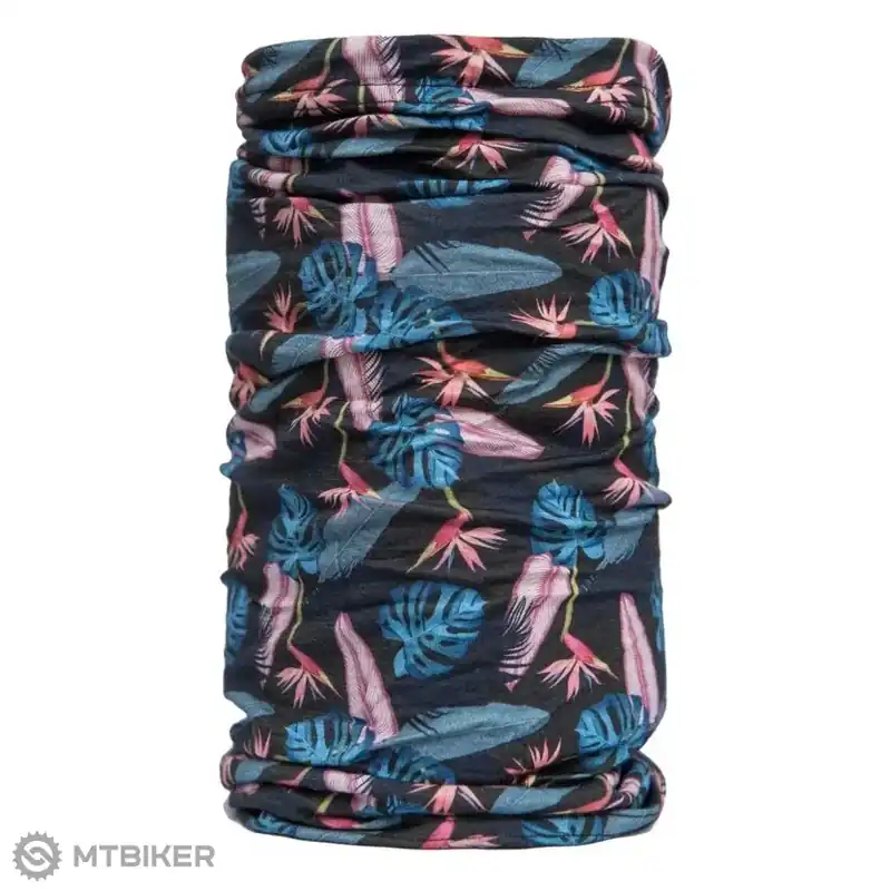 Sensor Tube Merino Impress šátek, černá/floral Nízká Cena