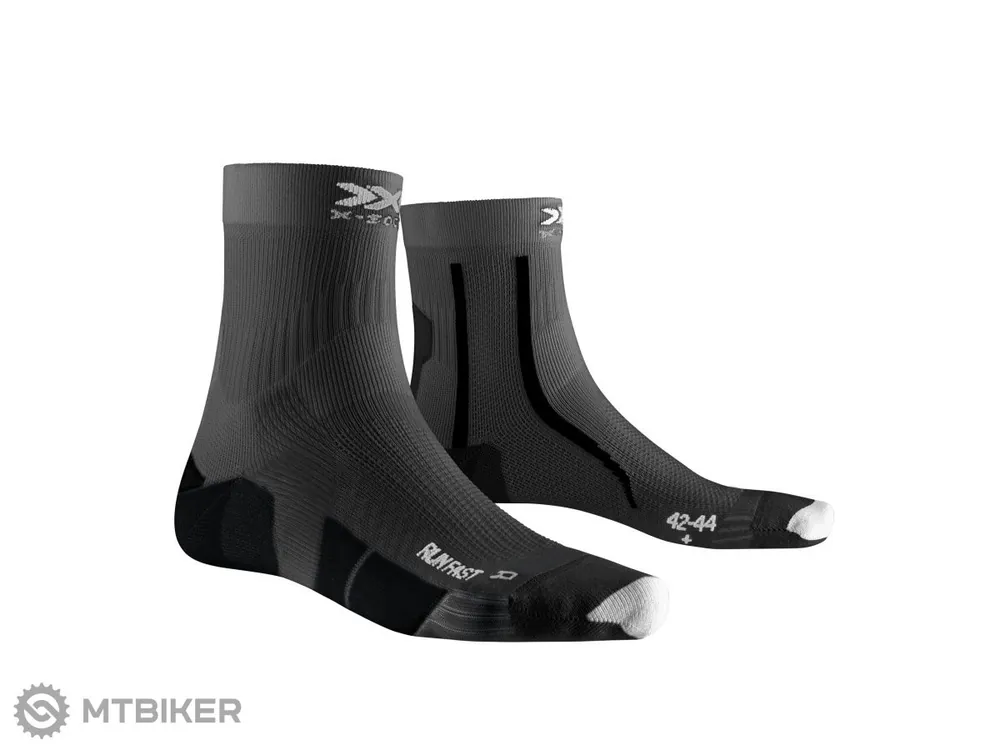 Nakupujte Hned X-BIONIC x-SOCKS RUN FAST 4.0 ponožky, černá/šedá