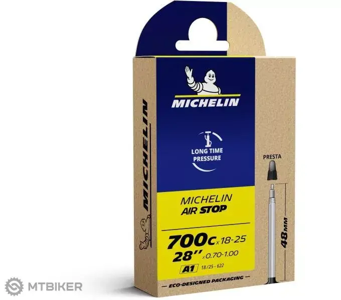 Michelin A1 700x18-25C duše, galuskový ventil 48 mm Ověřený