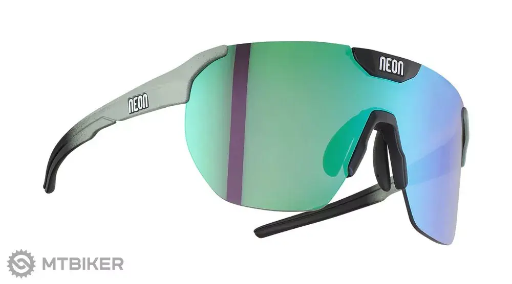 Neon CORE brýle, SALVIA/BLACK MATT/MIRROR GREEN CAT 3 Sleva
