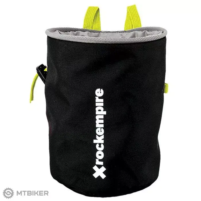 Rock Empire Chalk Bag Basic sáček na magnesium, černá/žlutá Must-Have