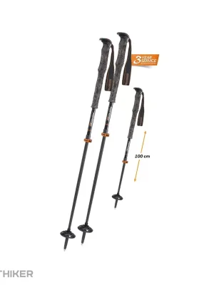 Komperdell FREE TOURING JUNIOR dětské hole, 105 - 120 cm, černá Novinka