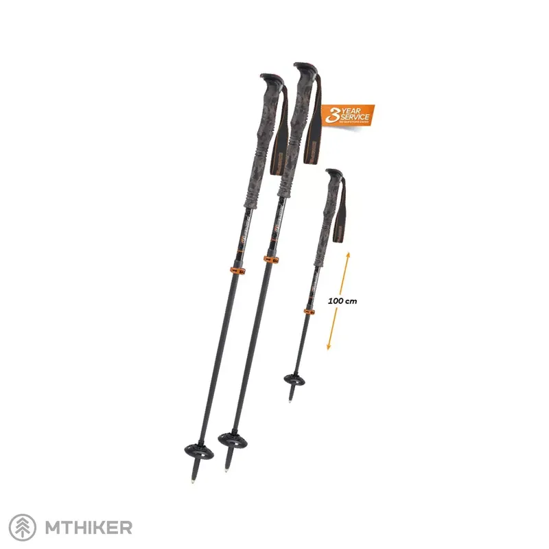 Komperdell FREE TOURING JUNIOR dětské hole, 105 - 120 cm, černá Novinka