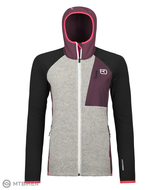 ORTOVOX Fleece Gp Classic Knit dámská mikina, mountain rose Sleva